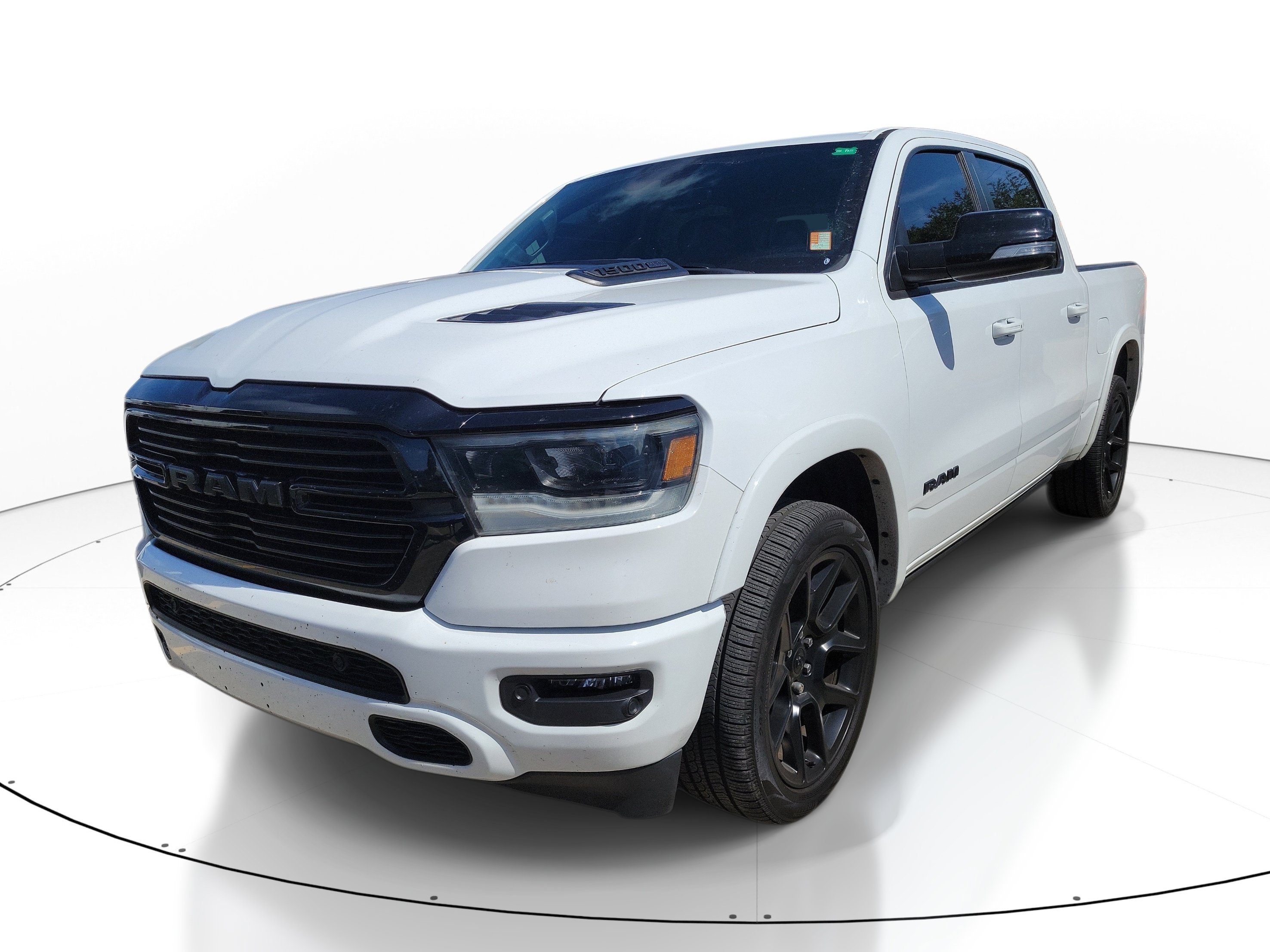 Used 2022 Bright White Clearcoat Ram Laramie image 2