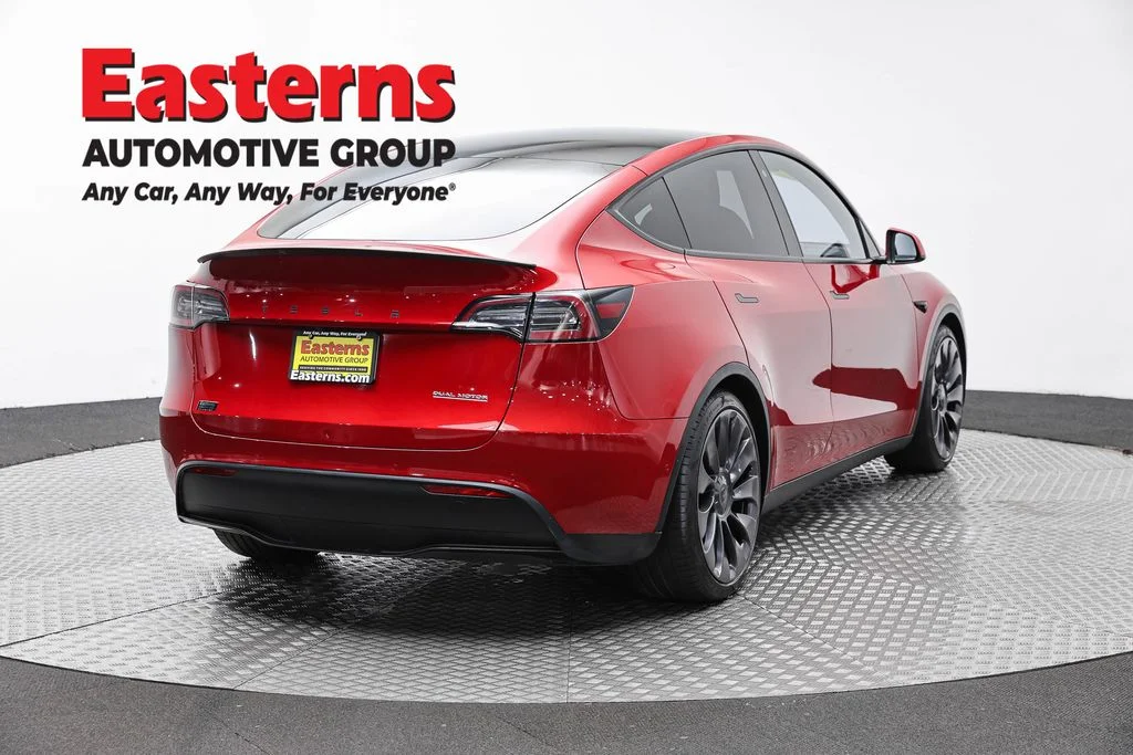 Used 2020 Red Tesla Performance image 6