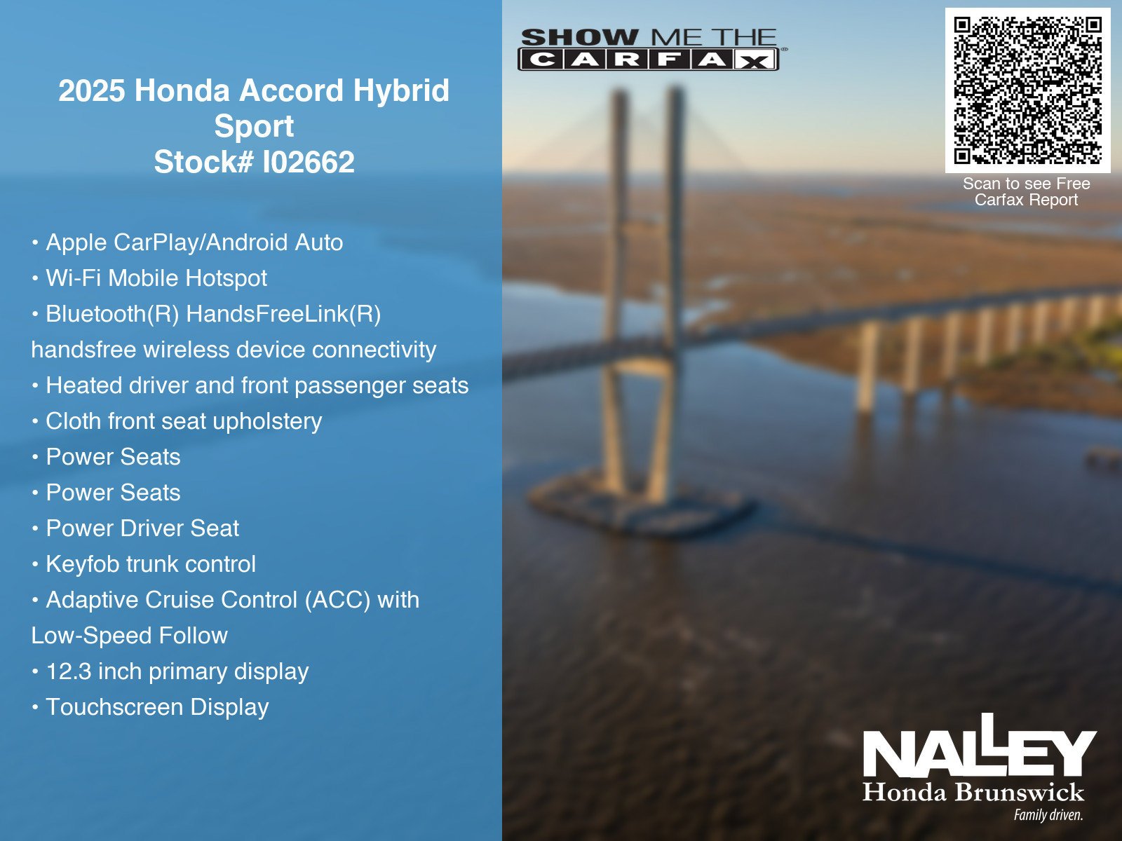 Used 2025 Platinum White Pearl Honda HYBRID SPORT image 66