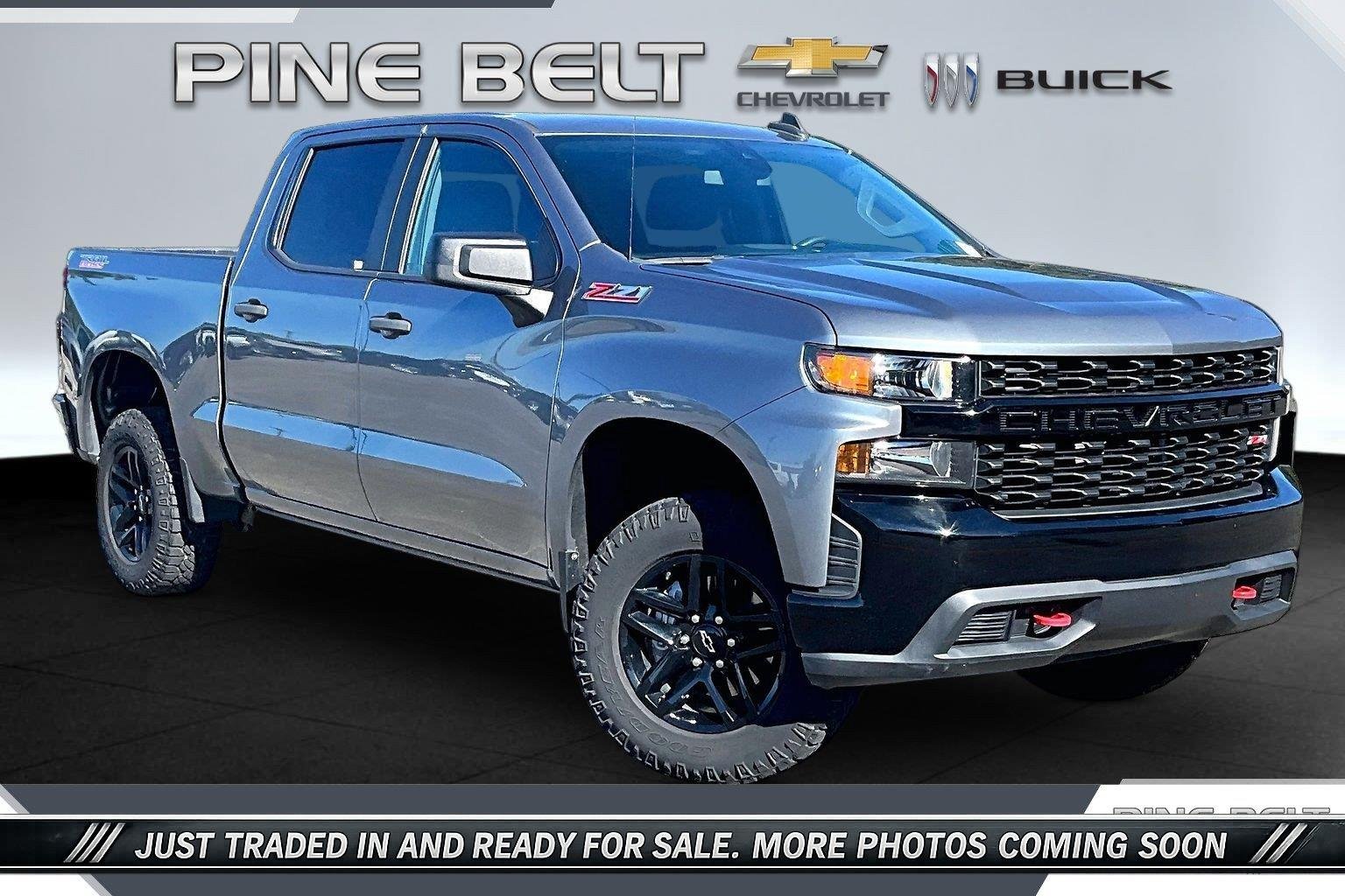 Used 2021 SATIN STEEL METALLIC Chevrolet Custom Trail Boss image 1
