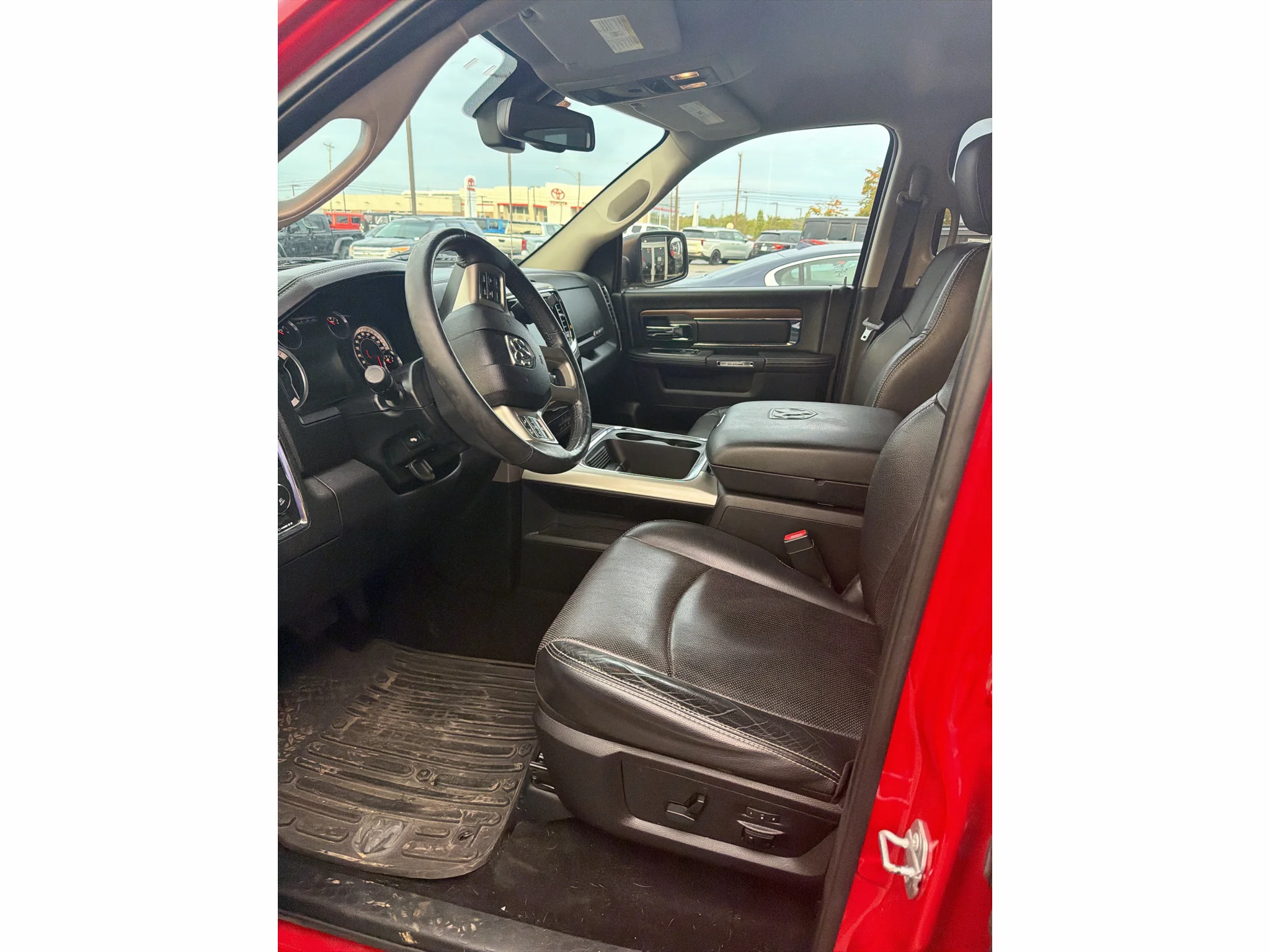 Used 2015 Flame Red Clearcoat Ram Laramie image 3