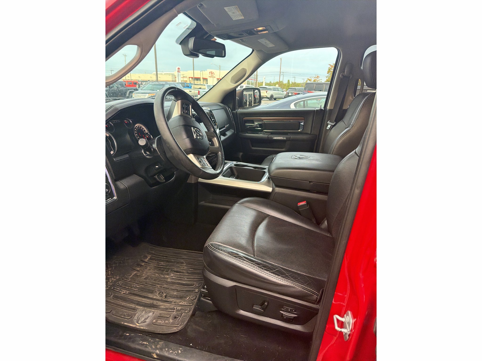 Used 2015 Flame Red Clearcoat Ram Laramie image 3