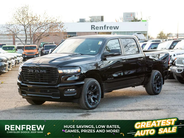 2026 RAM 1500 Sport* Crew Cab 4x4, Panoramic Sunroof, Heated Seats, Navigation