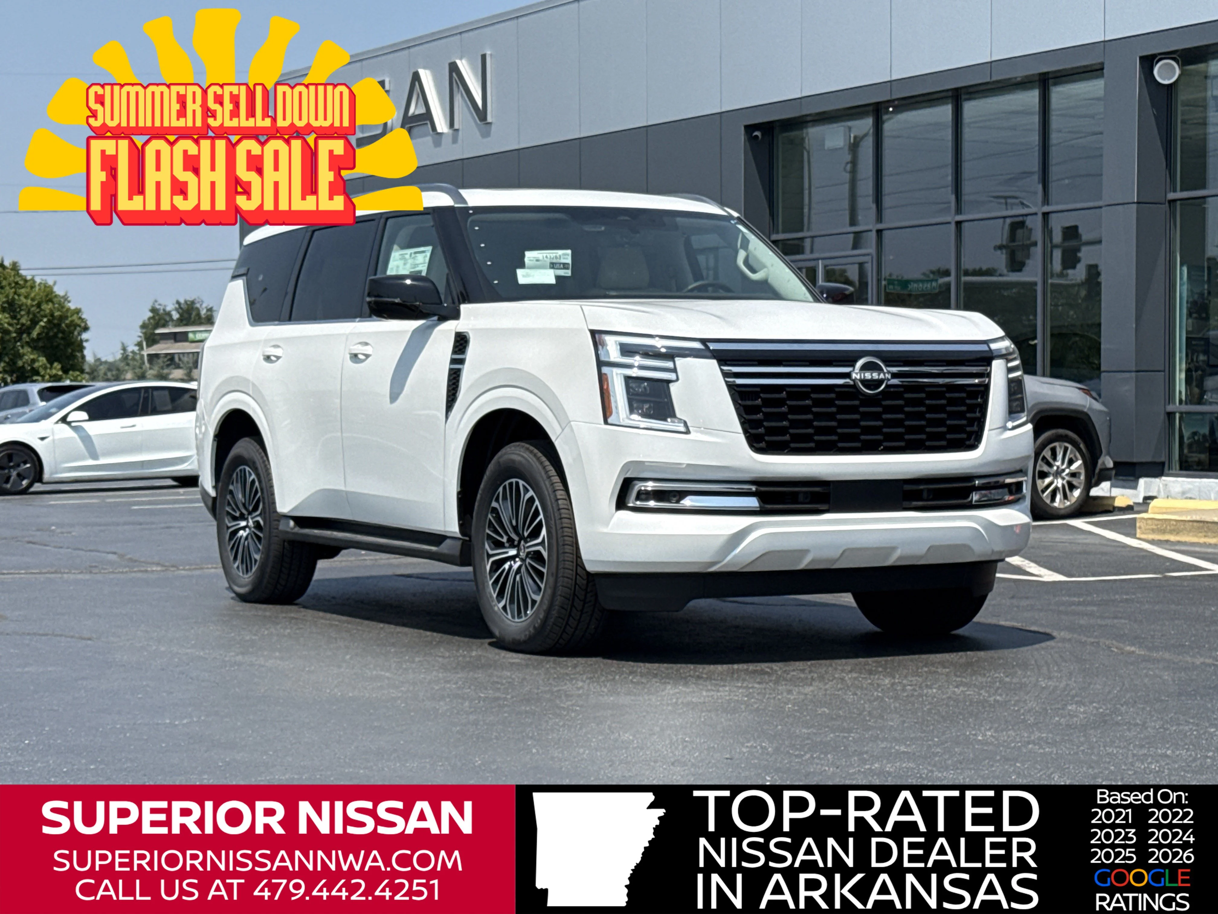 New 2026 Aspen White Tricoat Nissan Platinum 4WD image 1