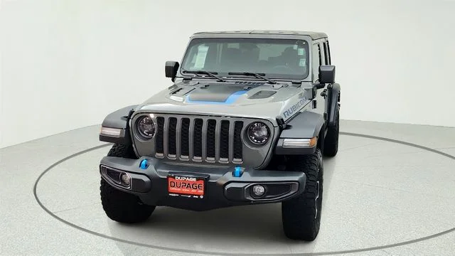 Used 2023 Gray Jeep Rubicon 4xe image 3