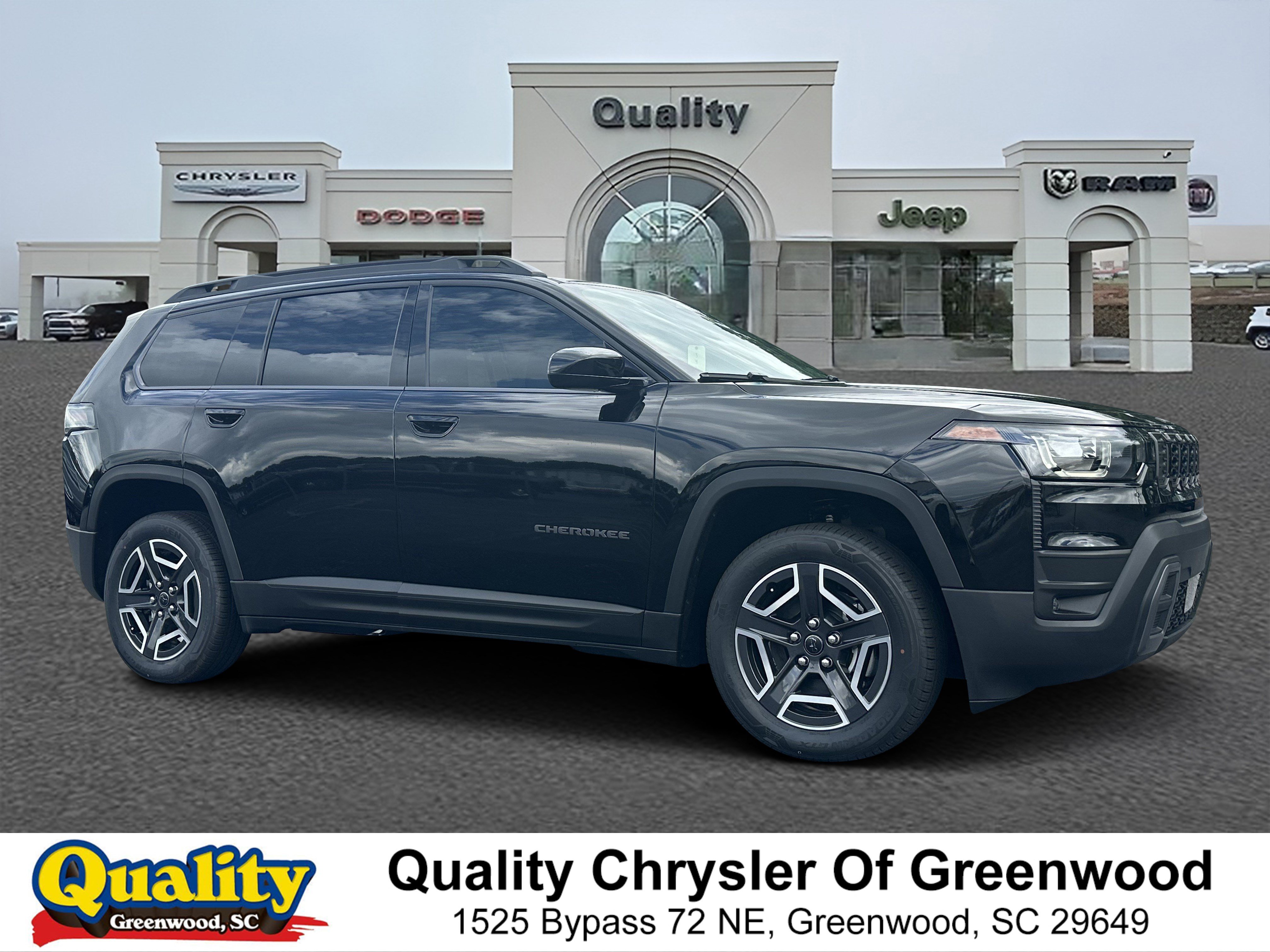 New 2026 Diamond Black Crystal Pearlcoat Jeep Laredo image 1