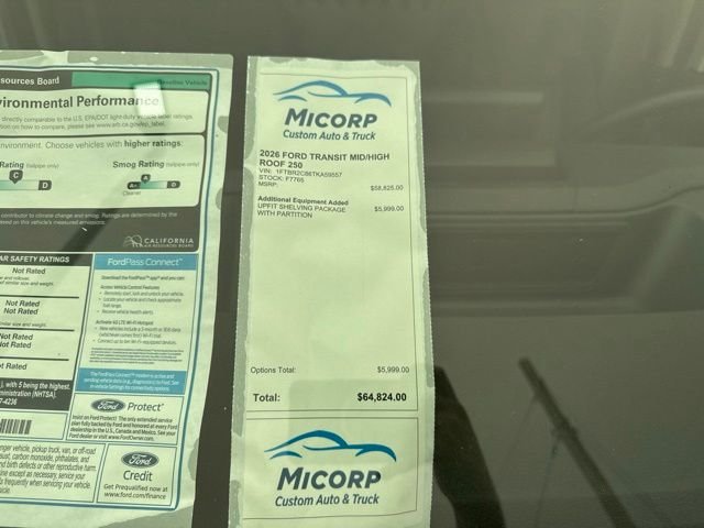 New 2026 Oxford White Ford Cargo Van image 14