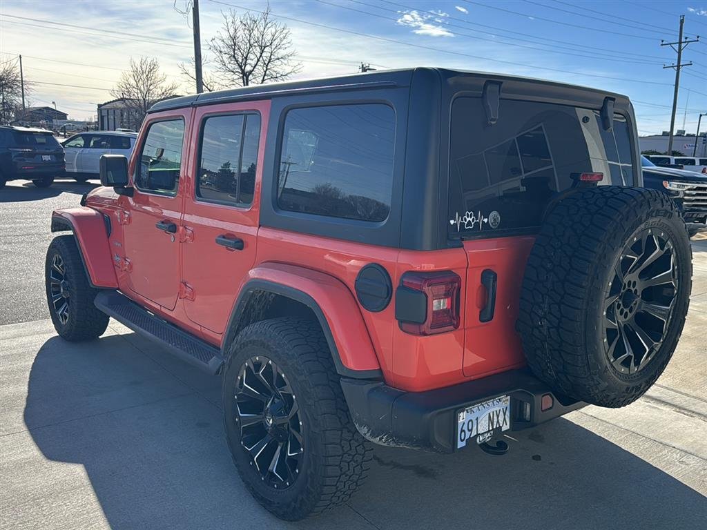Used 2023 Orange Jeep Unlimited Sahara image 3