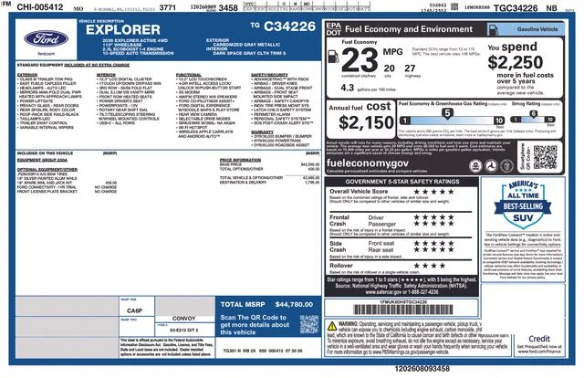 New 2026 Carbonized Gray Metallic Ford Active image 5
