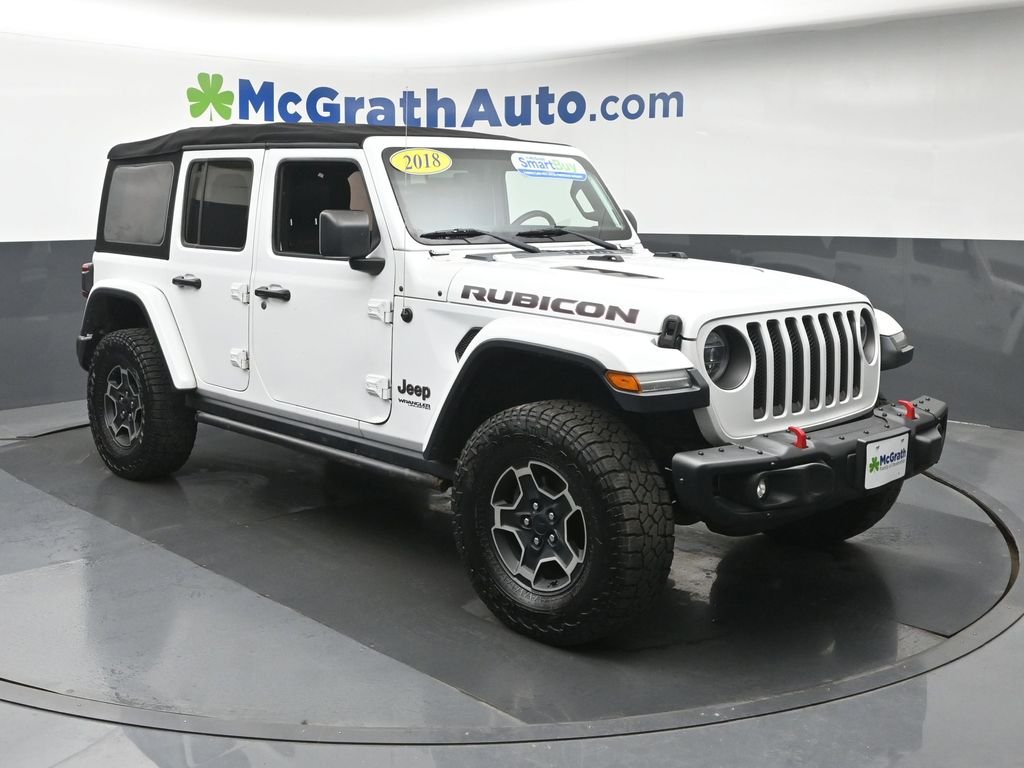 Used 2018 White Jeep Unlimited Rubicon image 2