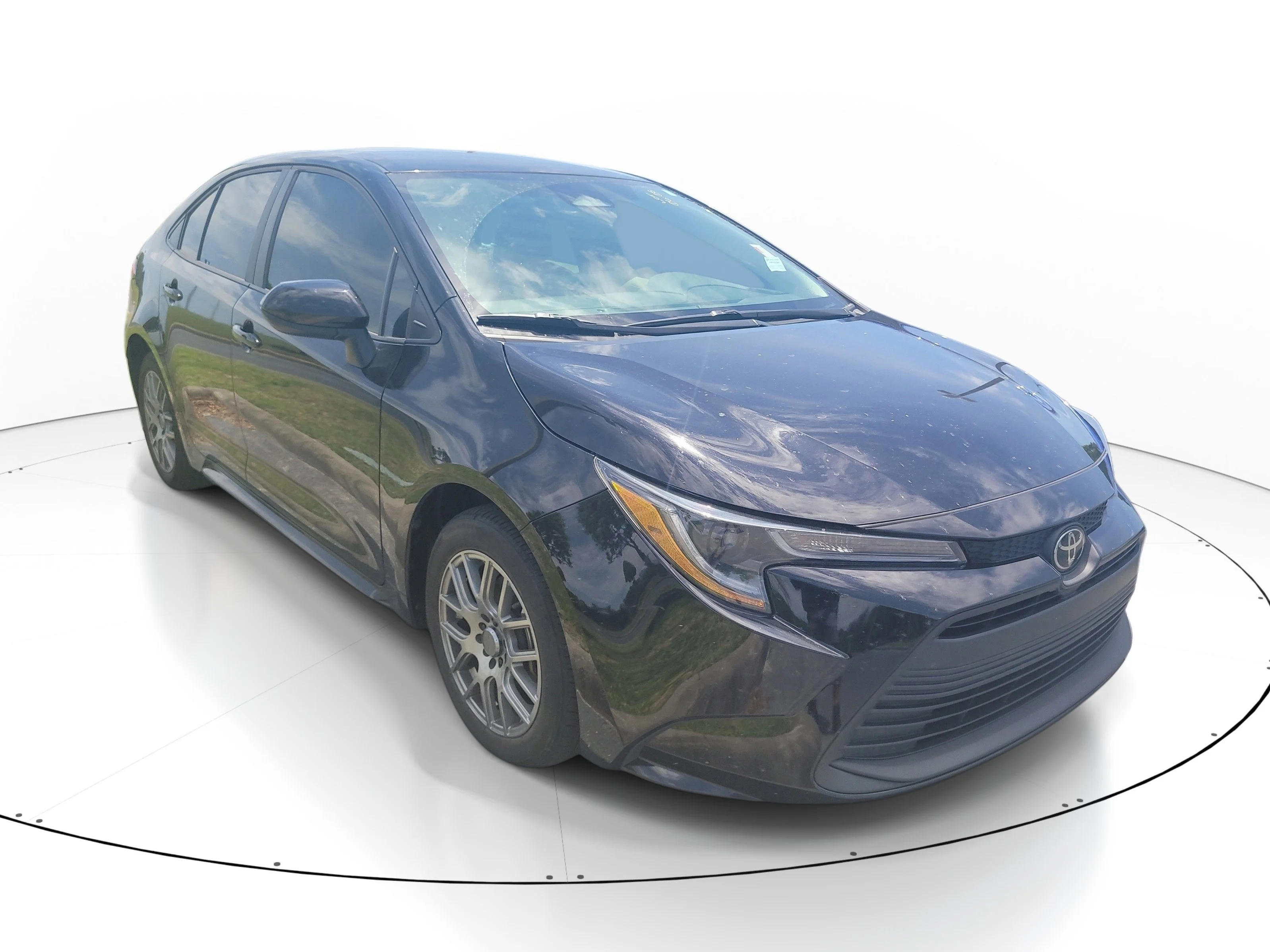 Certified Used 2024 Midnight Black Metallic Toyota LE image 1