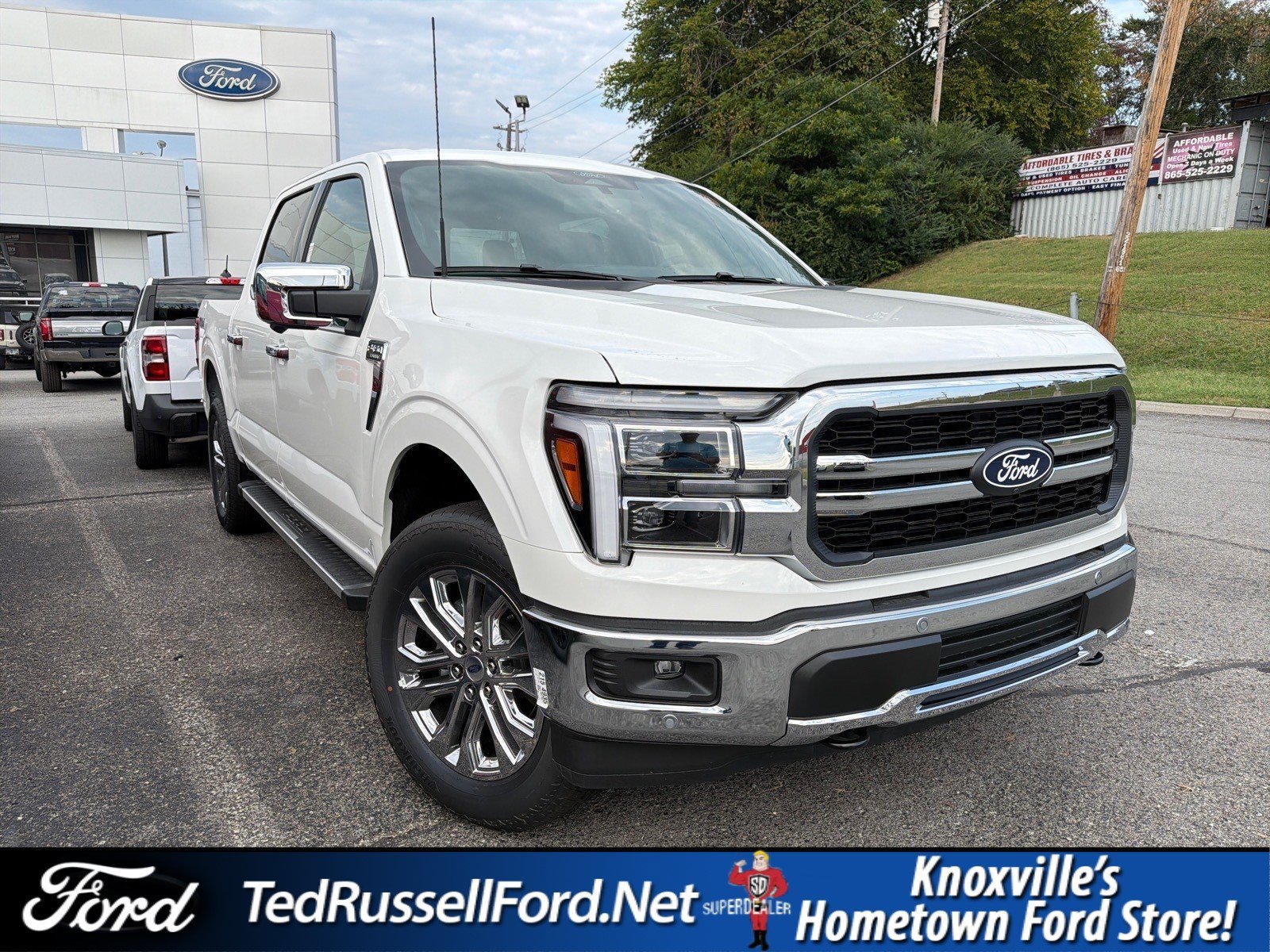 New 2026 Star White Metallic Tri-Coat Ford Lariat® image 1