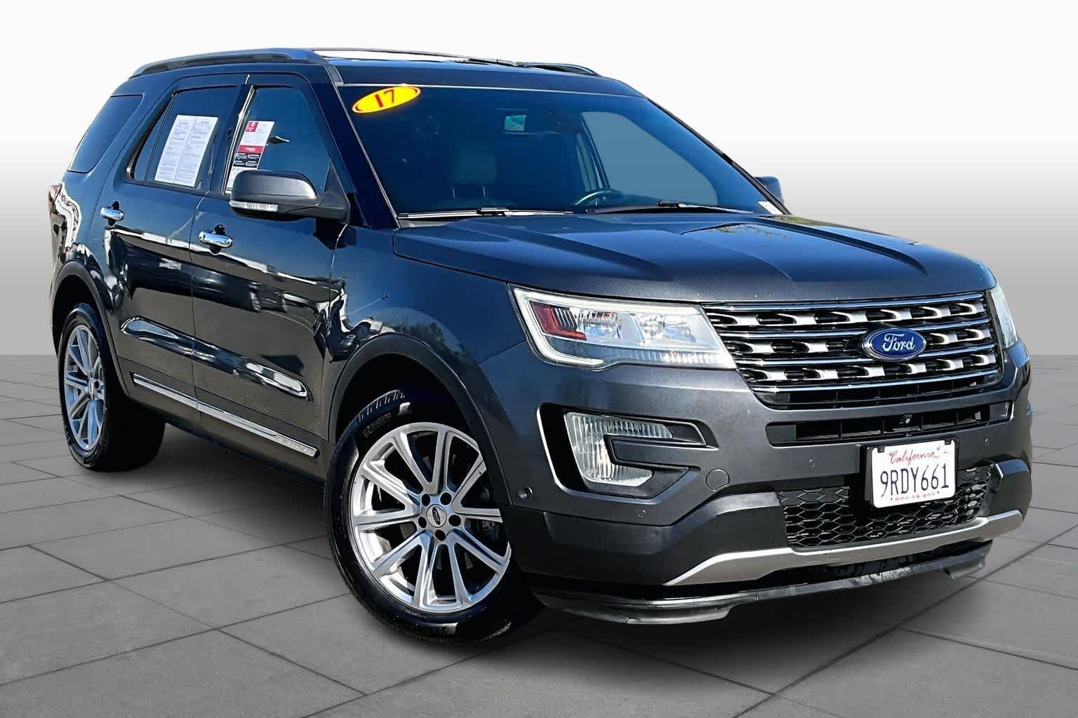 Used 2017 Ford Explorer Limited with VIN 1FM5K8FH1HGA95159 for sale in Folsom, CA