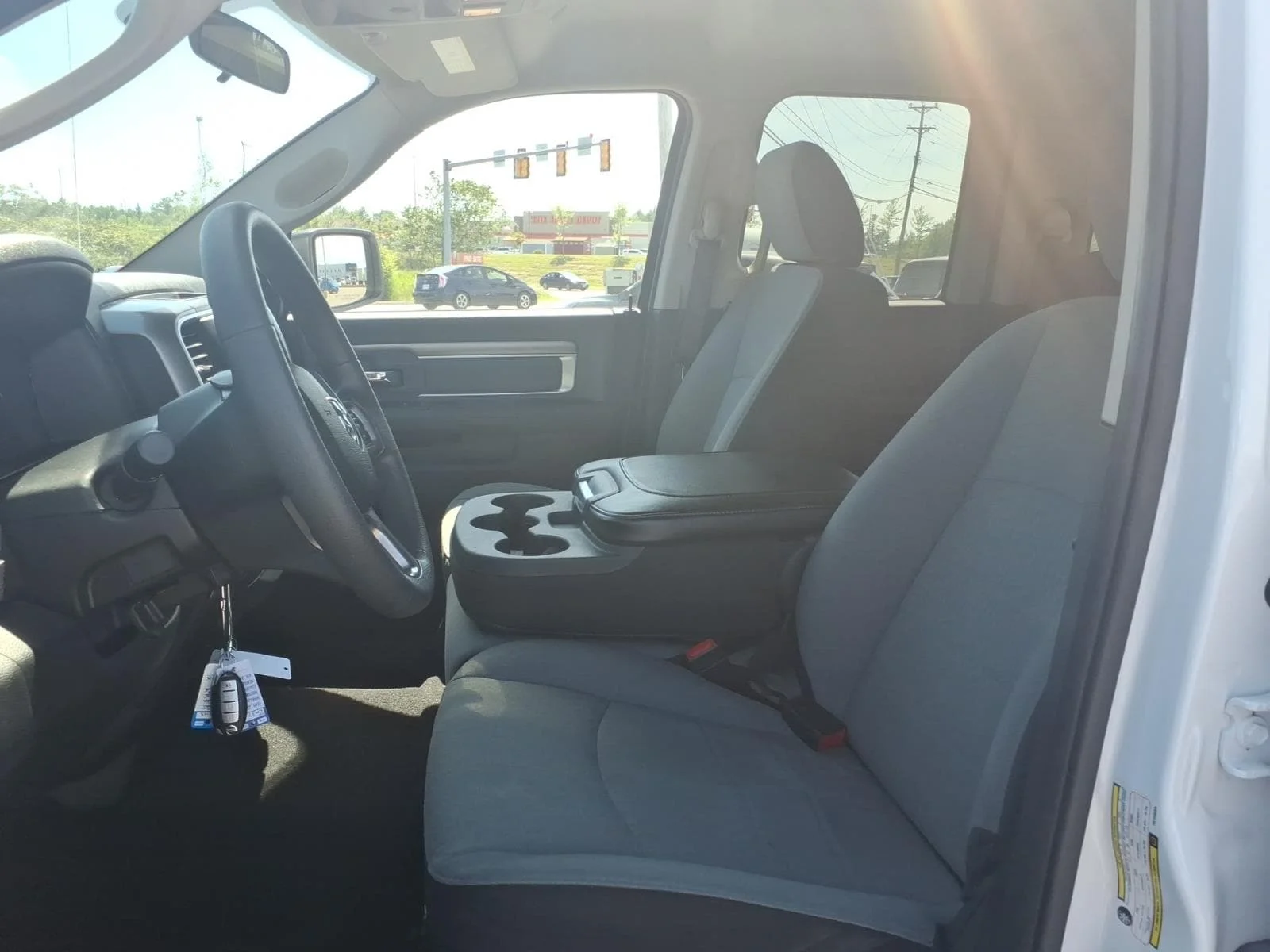 Used 2024 Bright White Clearcoat Ram SLT image 14