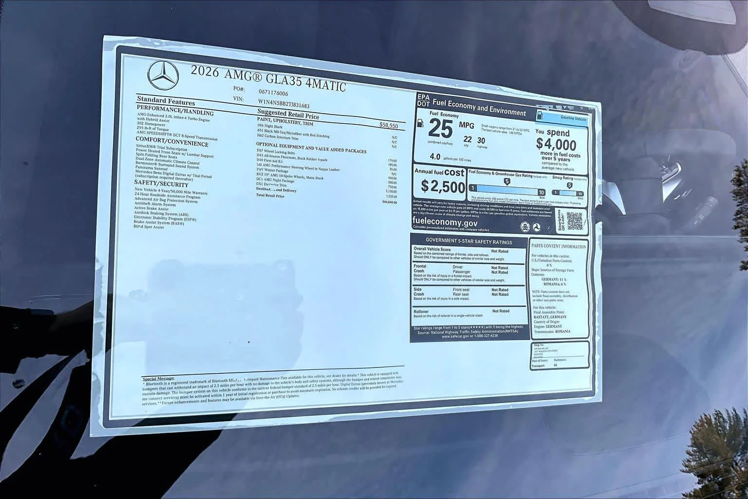 New 2026 Night Black Mercedes-Benz AMG® GLA 35 image 17