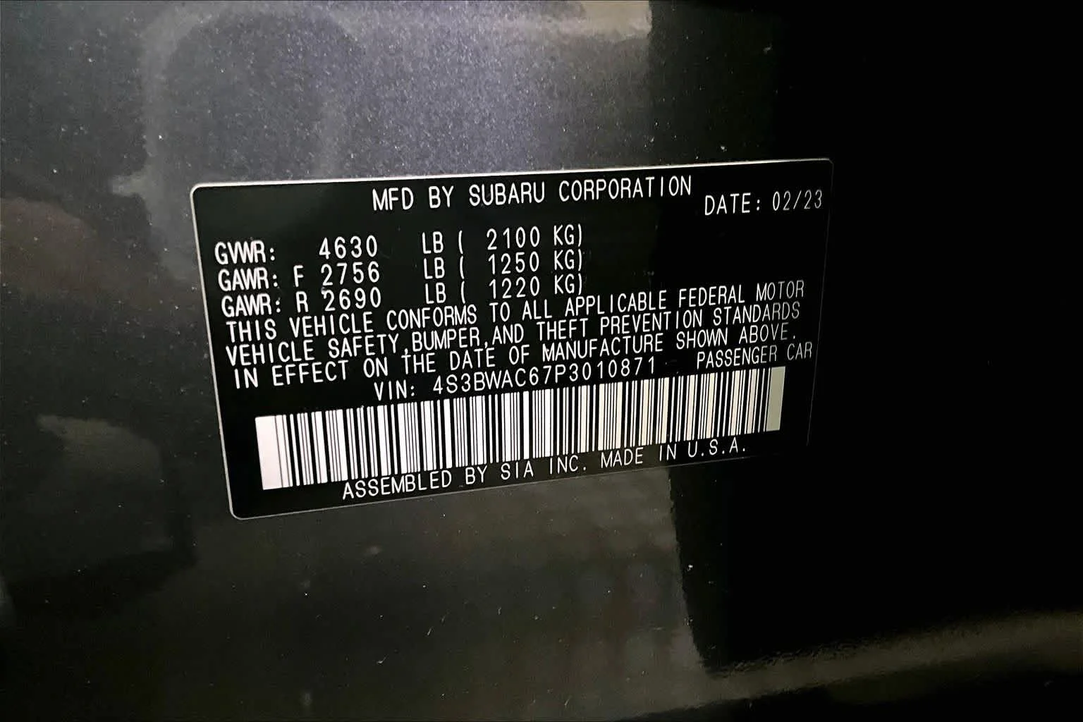 Used 2023 Magnetite Gray Metallic Subaru Premium image 32