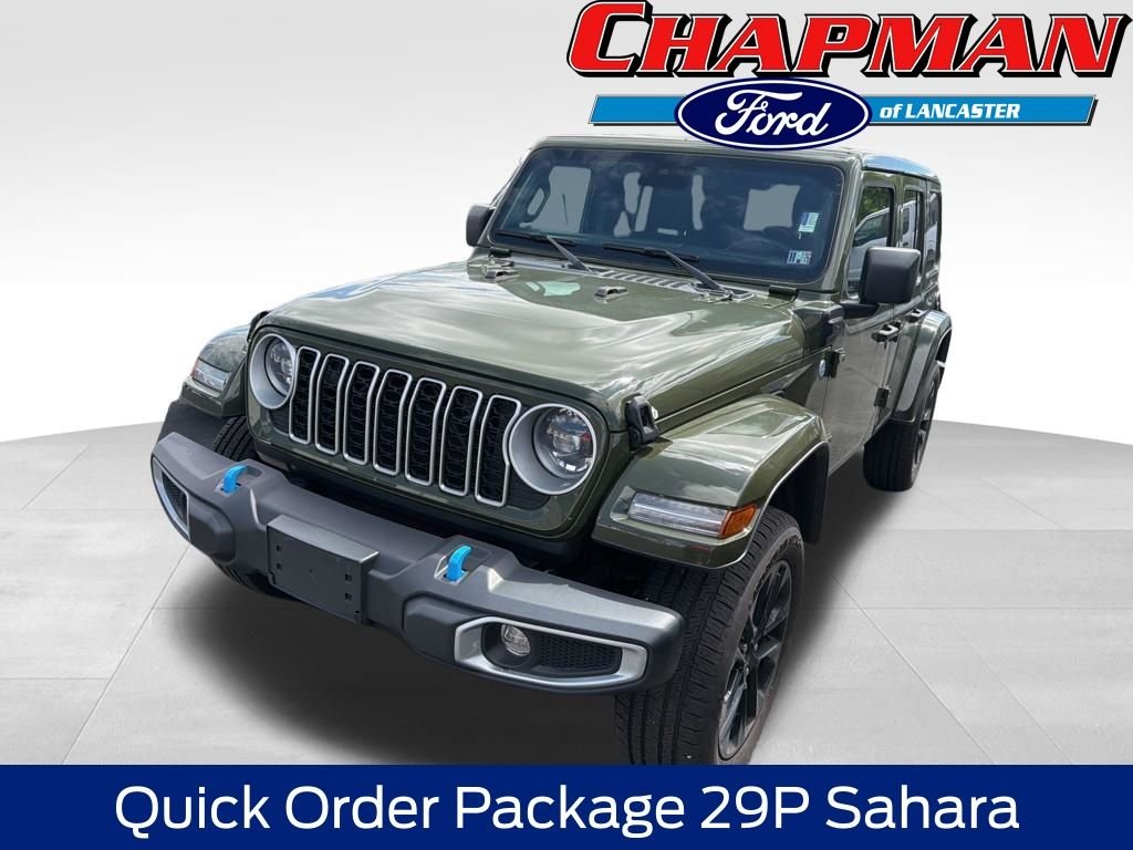 Certified Used 2024 Sarge Green Clearcoat Jeep Sahara 4xe image 1