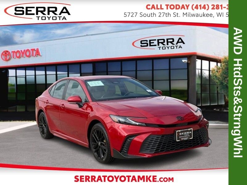 Certified Used 2025 Red Toyota SE image 1