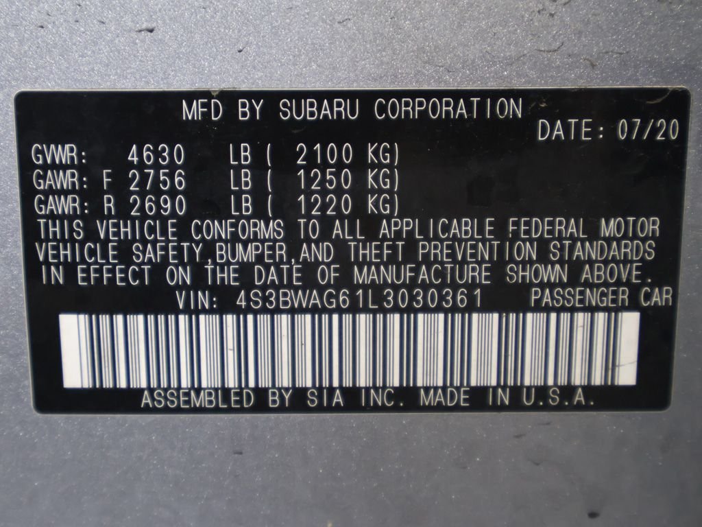 Used 2020 Silver Subaru 2.5i Sport image 43
