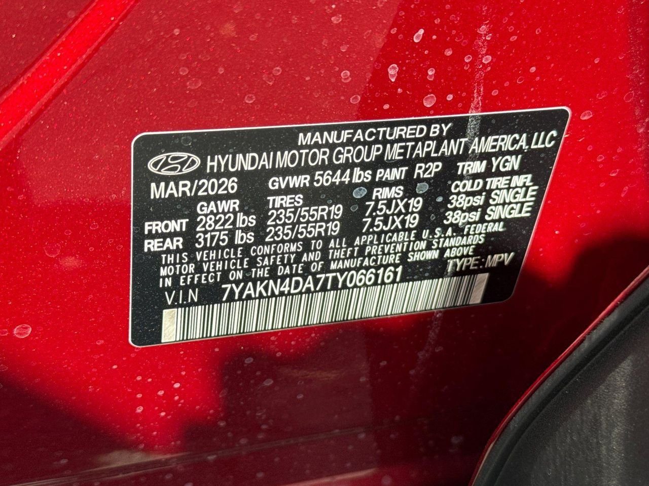 New 2026 Red Hyundai SEL image 27