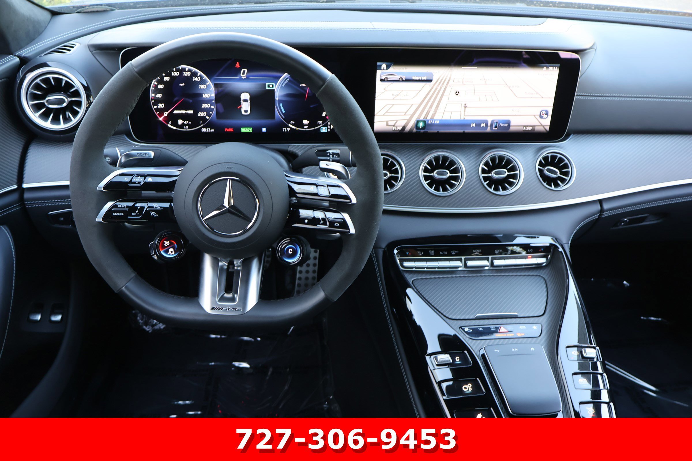 Certified Used 2025 MANUFAKTUR Starling Blue Magno Mercedes-Benz AMG® GT 63 S E Performance image 21