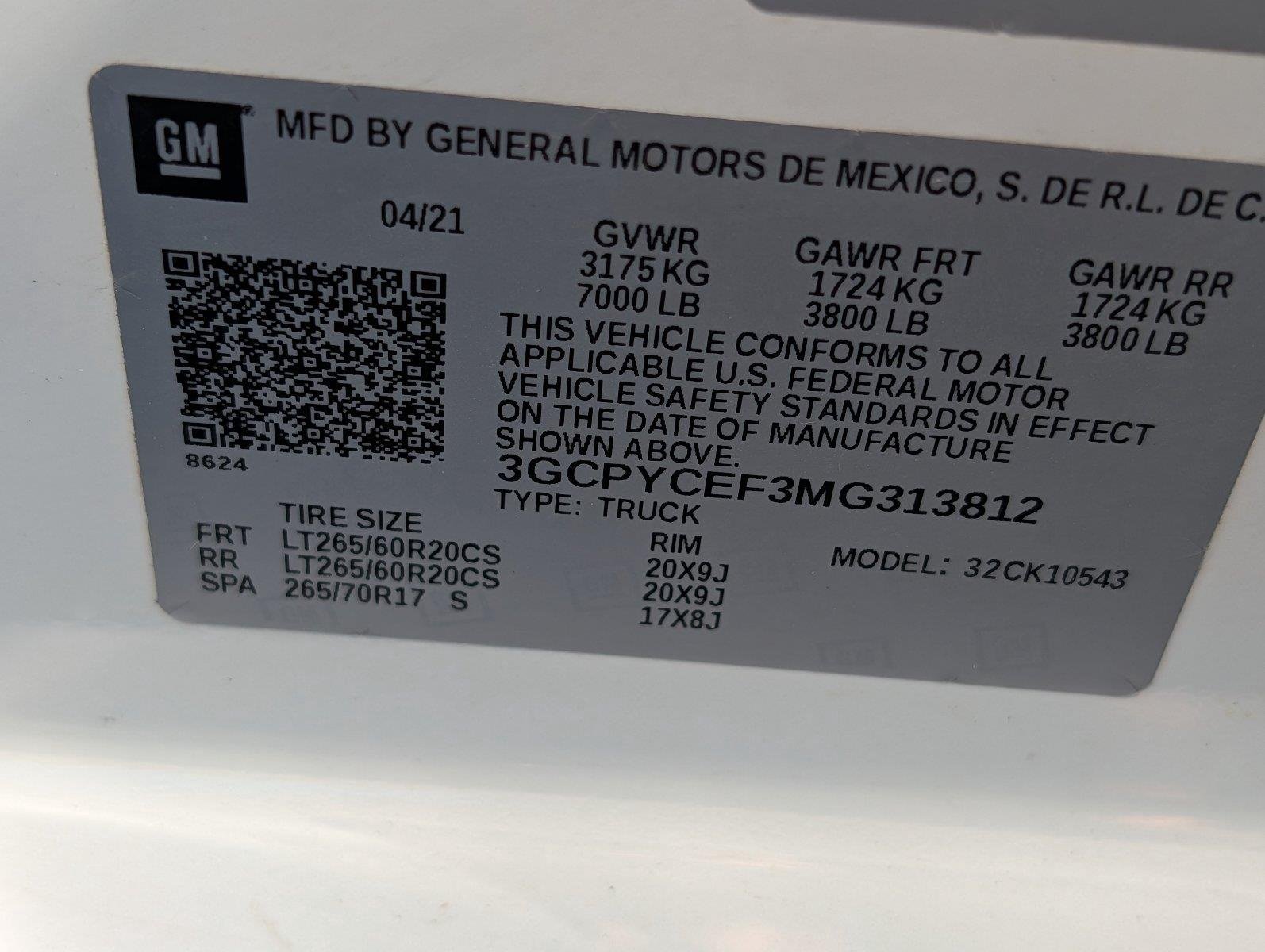 Used 2021 SUMMIT WHITE Chevrolet Custom Trail Boss image 40