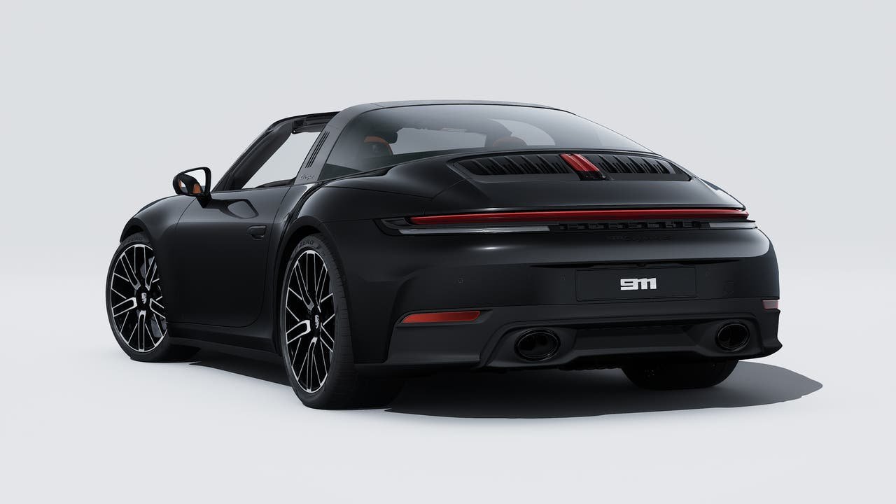 New 2026 Jet Black Metallic Porsche Targa 4S image 3
