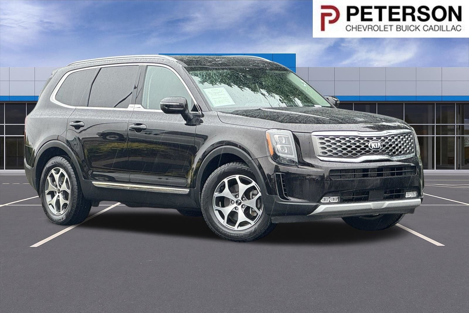 Used 2021 Black Kia EX image 1