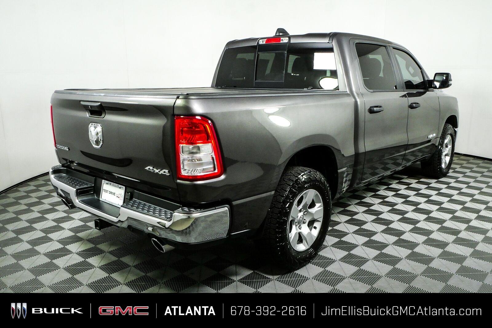 Used 2023 Granite Crystal Metallic Clearcoat Ram Big Horn image 3