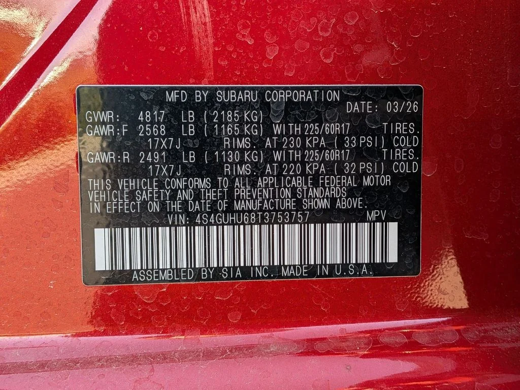 Used 2026 Lithium Red Pearl Subaru Wilderness image 25