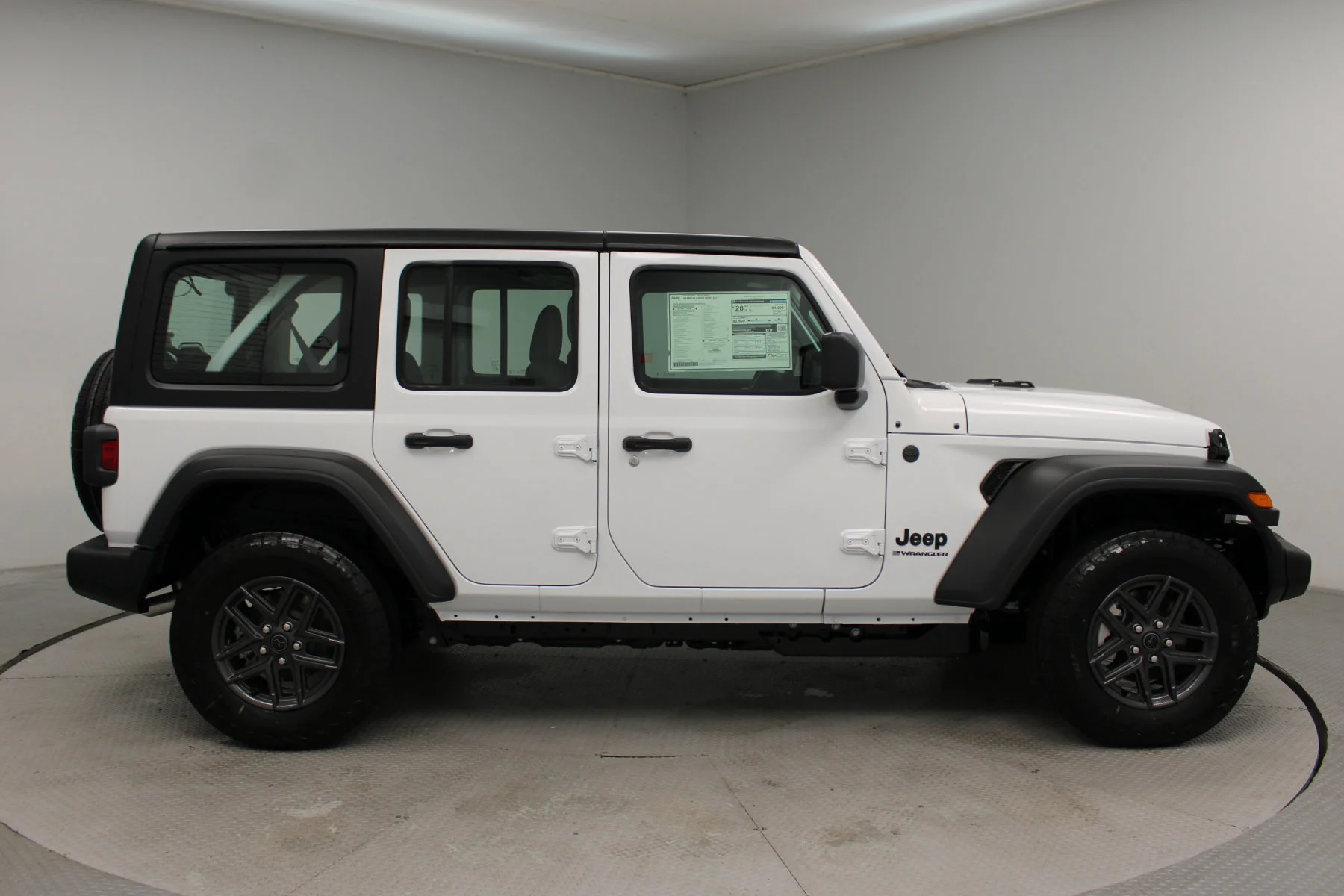 New 2026 Bright White Clear-Coat Exterior Paint Jeep Sport 4 Door 4x4 image 19