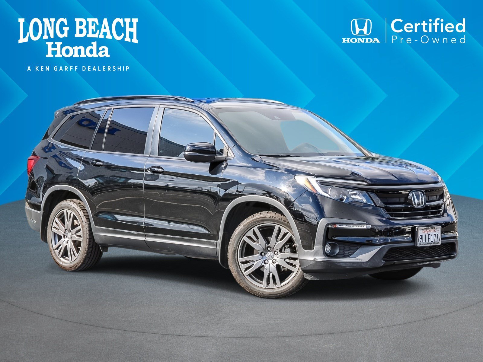 Certified Used 2022 Crystal Black Pearl Honda Sport image 1