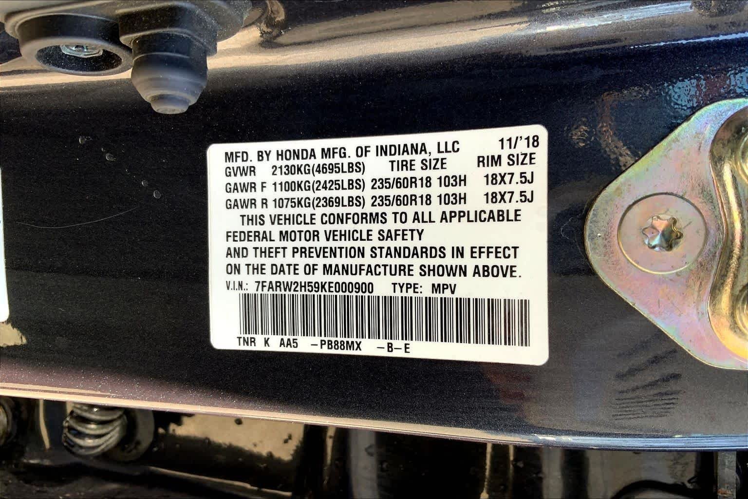 Used 2019 Gunmetal Metallic Honda EX image 37