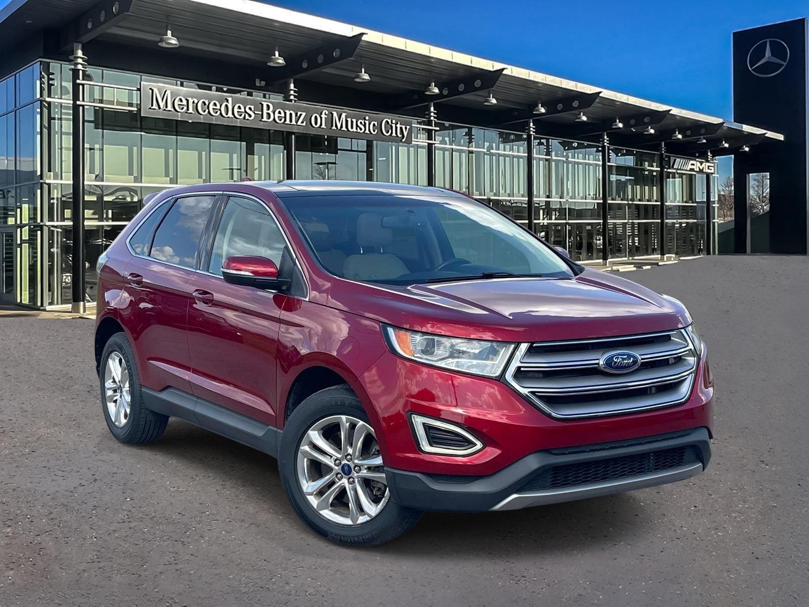 Used 2015 Ruby Red Metallic Tinted Clearcoat Ford SEL image 1