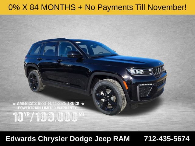 New 2026 Diamond Black Crystal Pearl-Coat Exterior Paint Jeep Limited image 1
