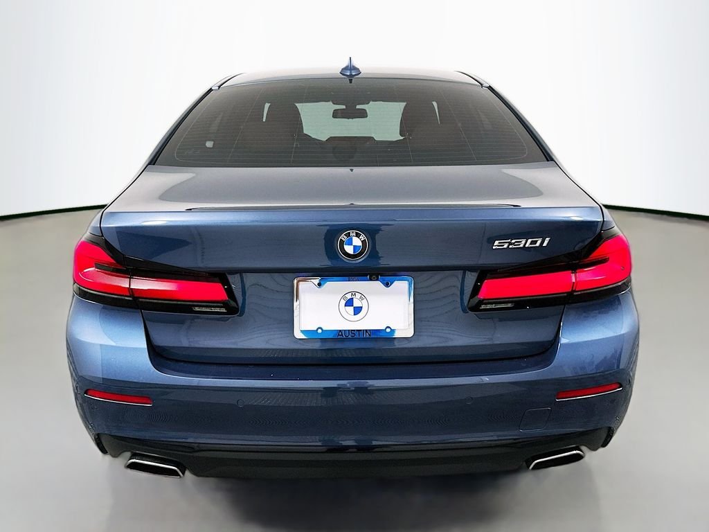 Certified Used 2023 Arctic Race Blue metallic BMW 530i image 6