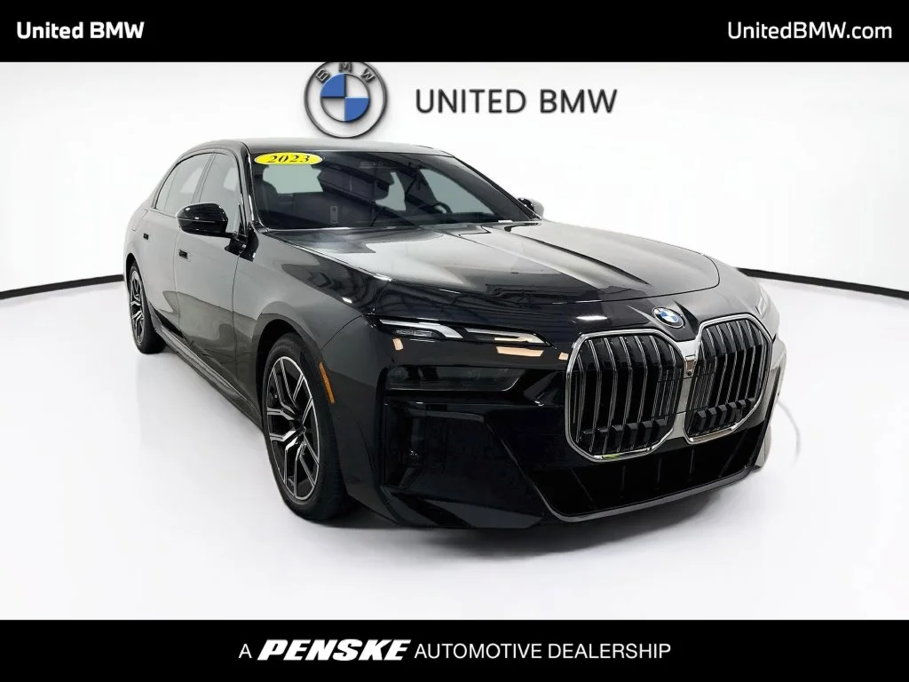 Certified Used 2023 Black Sapphire Metallic BMW 760i xDrive image 3