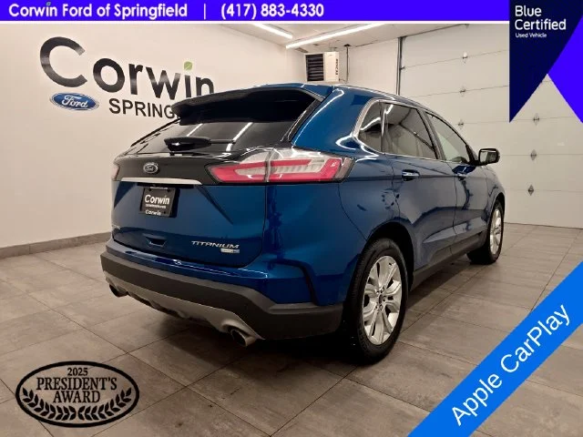 Certified Used 2020 Atlas Blue Metallic Ford Titanium image 6