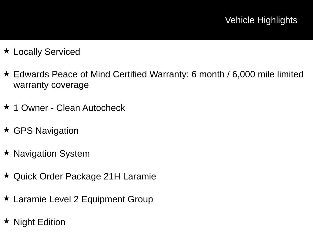 Certified Used 2025 Black Ram Laramie image 5