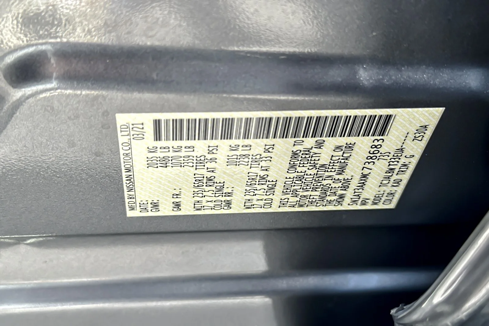 Used 2021 Gun Metallic Nissan S image 27