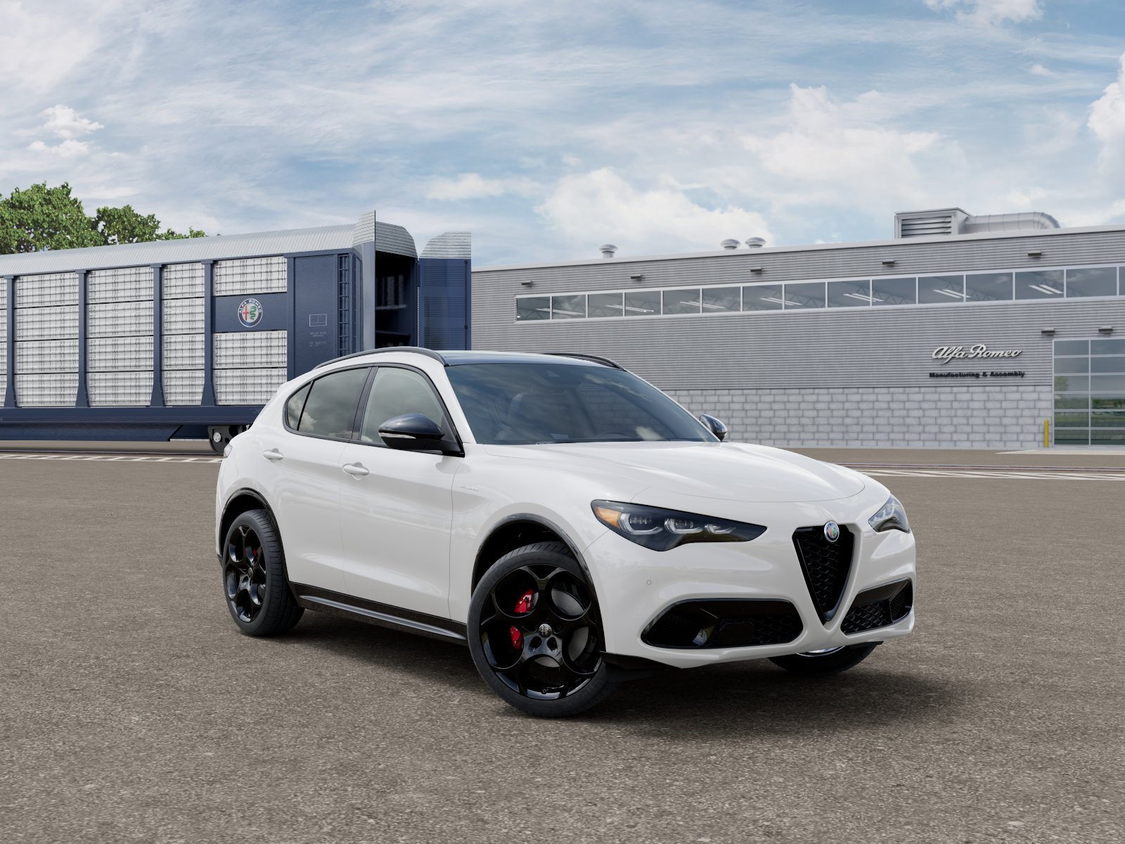 New 2026 Milano White Exterior Paint Alfa Romeo Base image 3