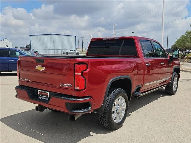 Used 2024 Radiant Red Tintcoat Chevrolet High Country 4x4 Crew Cab 8 ft. box 172 in. WB image 4