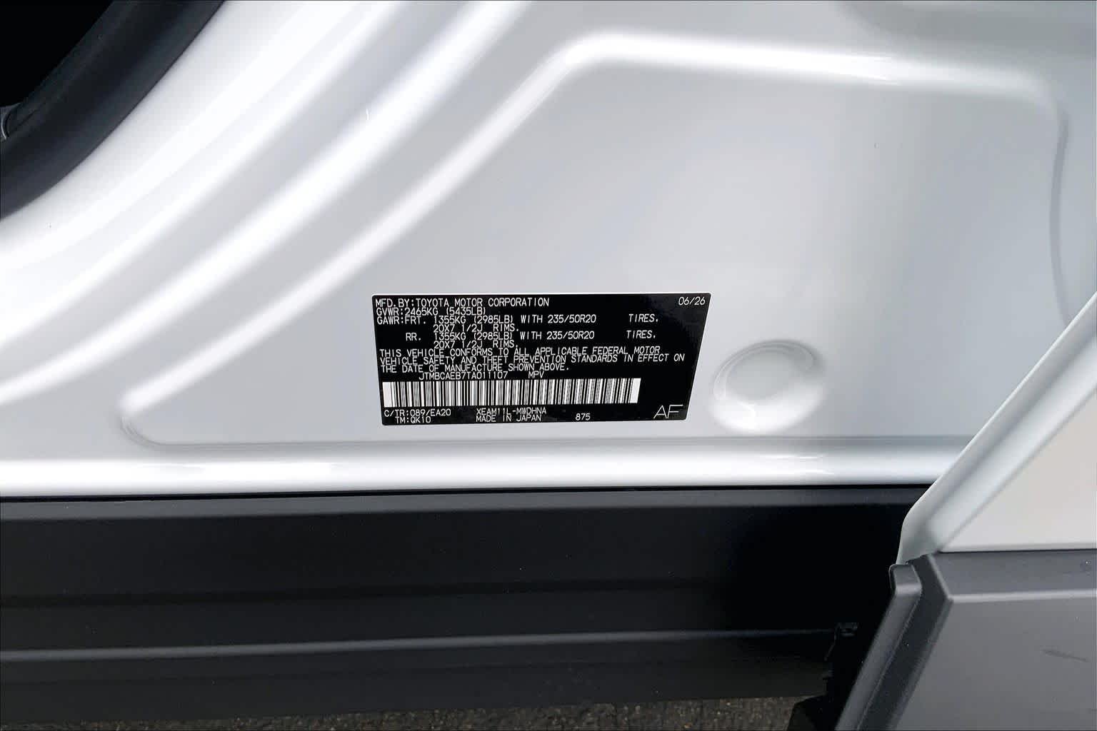 New 2026 Wind Chill Pearl Toyota Limited image 21