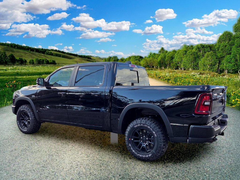 New 2027 Diamond Black Crystal Pearl-Coat Exterior Paint RAM Rebel image 4