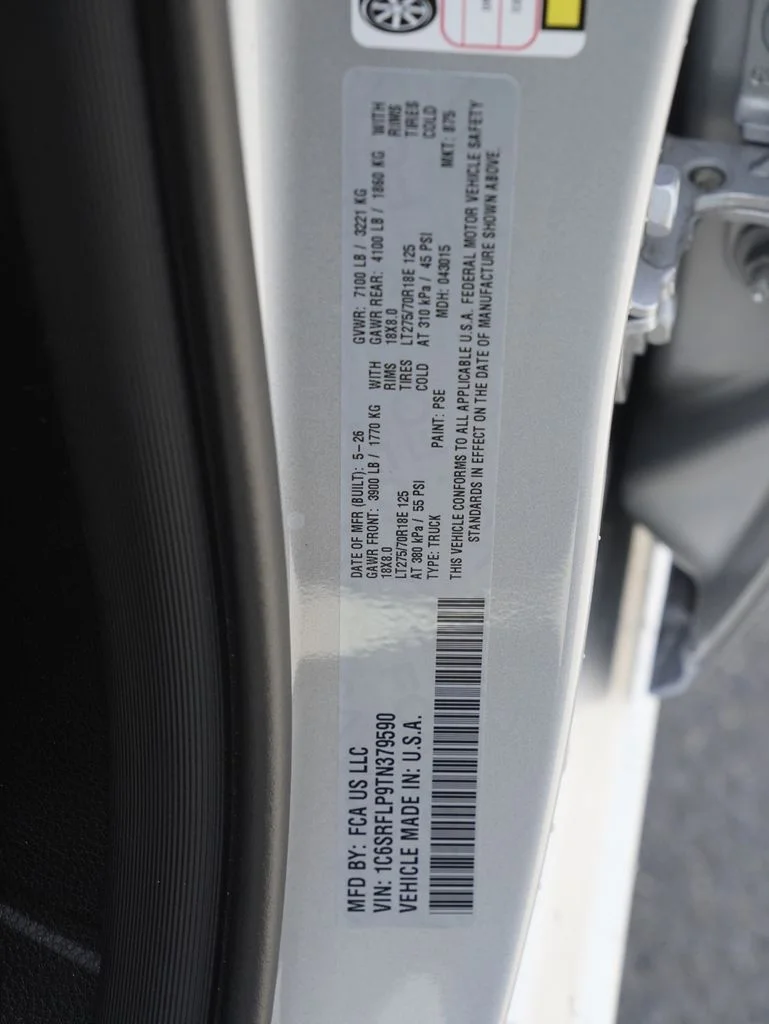 New 2026 Silver Zynith Exterior Paint RAM Rebel image 38