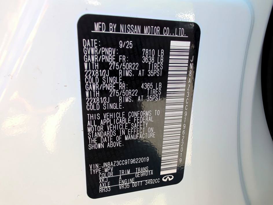 Certified Used 2026 Radiant White/Black Obsidian INFINITI AUTOGRAPH image 32