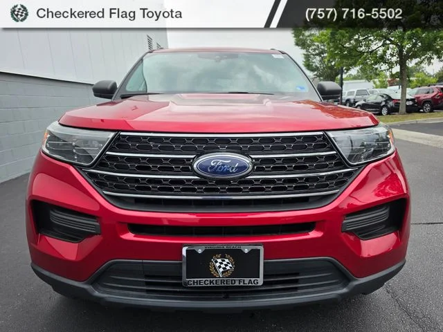 Used 2021 Rapid Red Metallic Tinted Clearcoat Ford XLT image 12
