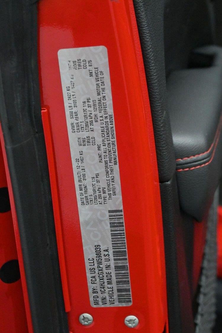Used 2023 Firecracker Red Clearcoat Jeep Rubicon image 37