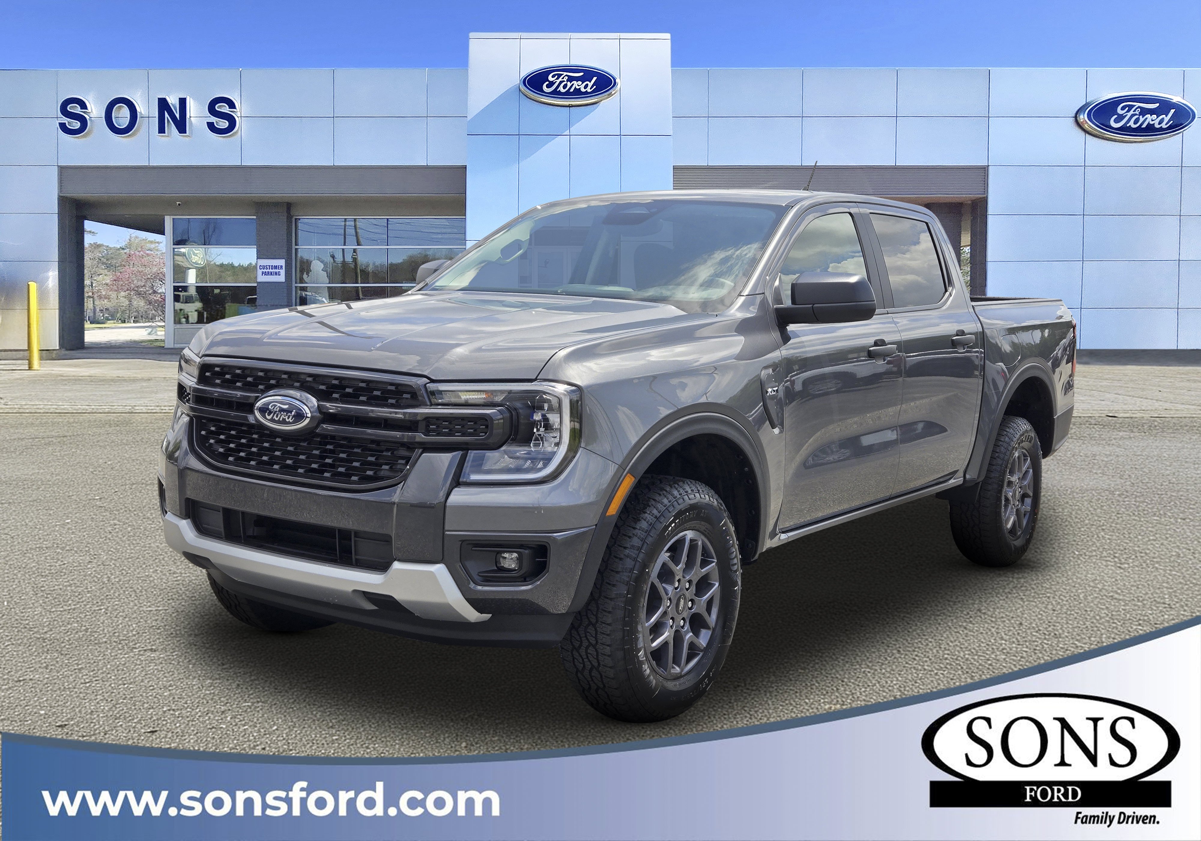New 2026 Carbonized Gray Metallic FORD XLT image 1