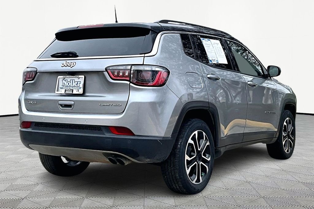 Used 2022 Jeep Compass Limited with VIN 3C4NJDCB5NT111175 for sale in Kansas City